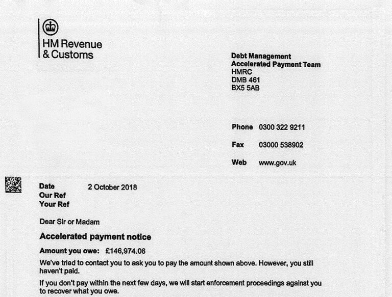 HMRC Aggressively Chasing Payment of Accelerated Payment Notices