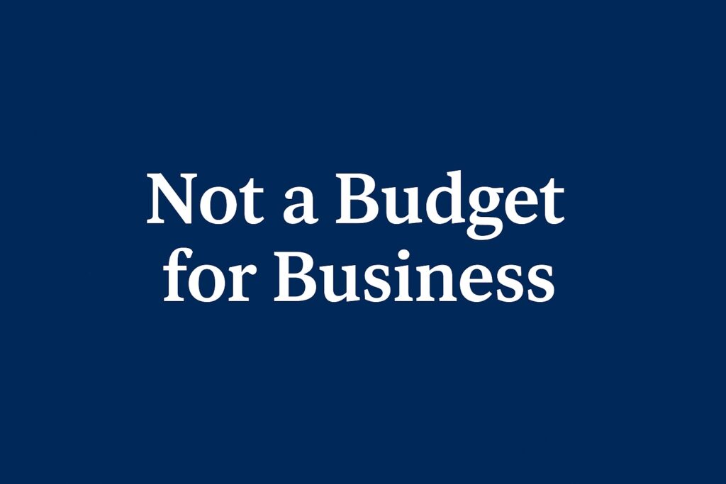 Budget for Business